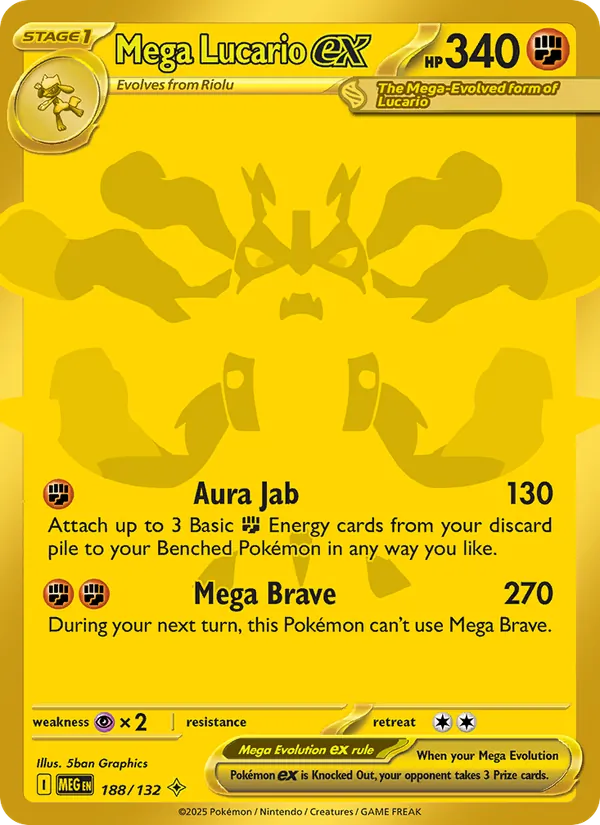 Mega Lucario ex Mega Evolution 188/132