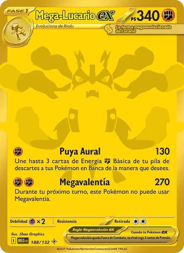 Mega-Lucario ex Megaevolución 188/132