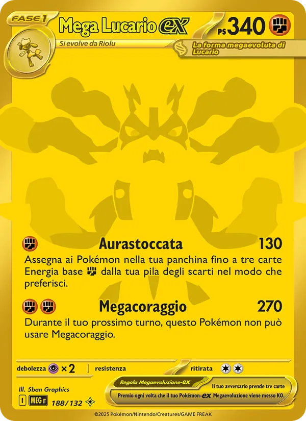 Mega Lucario-ex Megaevoluzione 188/132