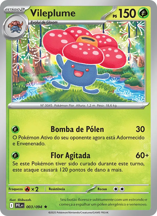 Vileplume Fogo Fantasmagórico 003/94