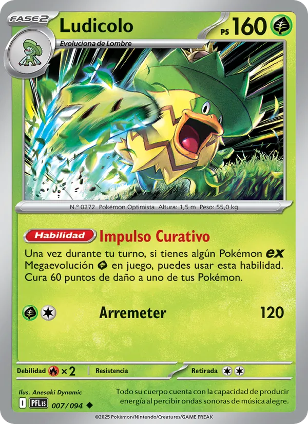 Ludicolo Fuegos Fantasmales 007/94