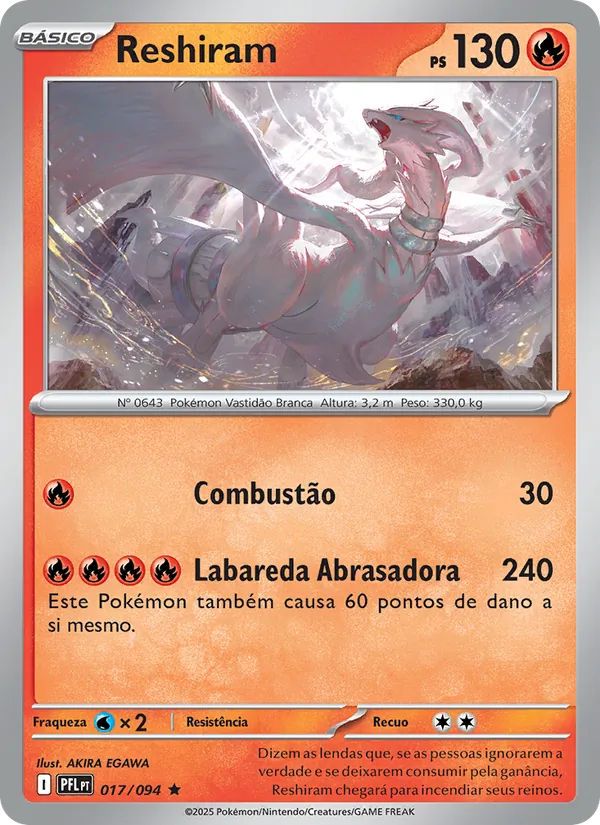 Reshiram Fogo Fantasmagórico 017/94