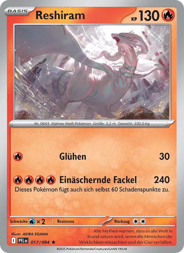 Reshiram Fatale Flammen 017/94