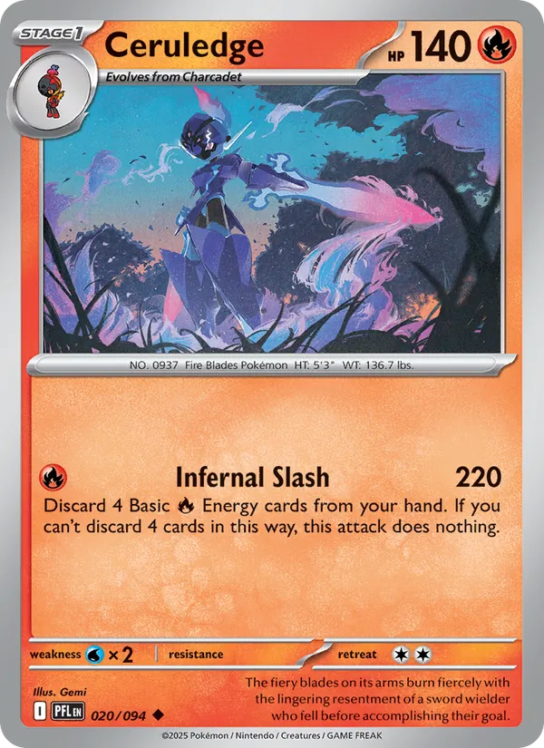 Ceruledge Phantasmal Flames 020/94