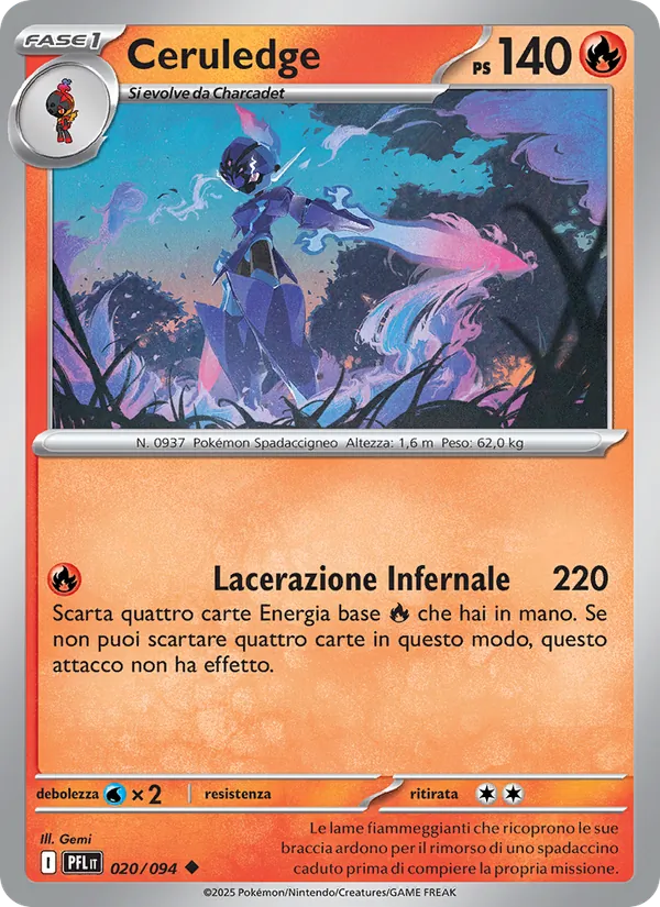 Ceruledge Fiamme Spettrali 020/94