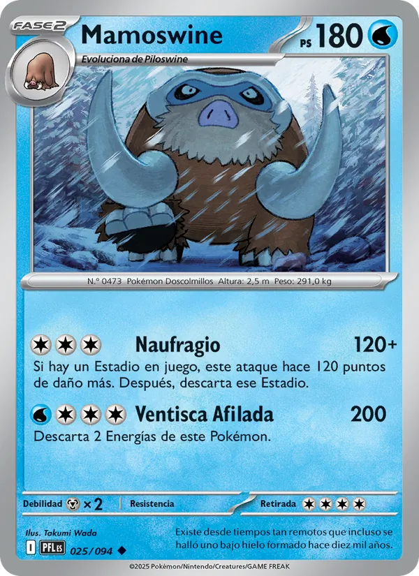Mamoswine Fuegos Fantasmales 025/94