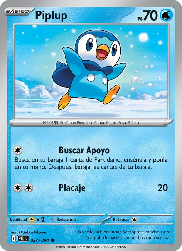 Piplup Fuegos Fantasmales 027/94