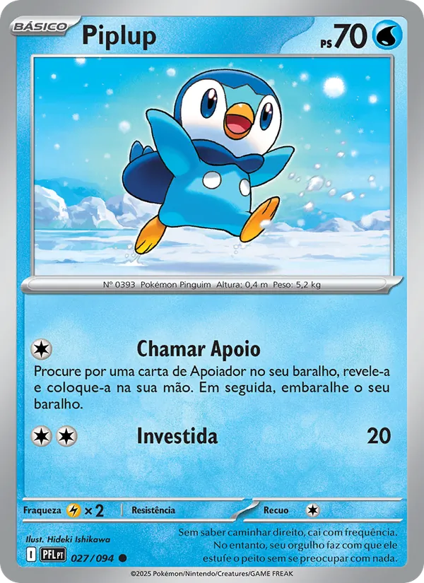 Piplup Fogo Fantasmagórico 027/94