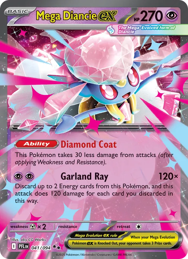 Mega Diancie ex Phantasmal Flames 041/94