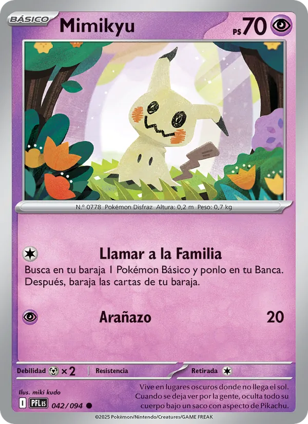 Mimikyu Fuegos Fantasmales 042/94