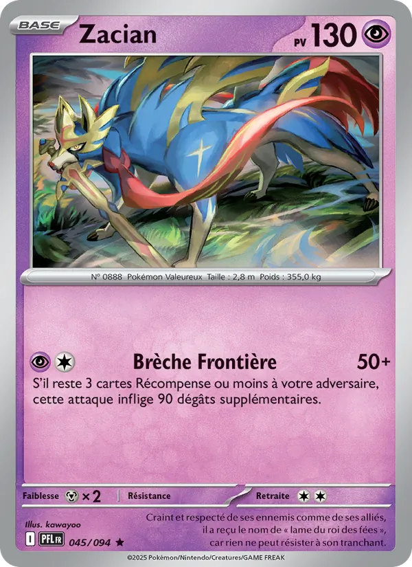 Zacian Flammes Fantasmagoriques 045/94
