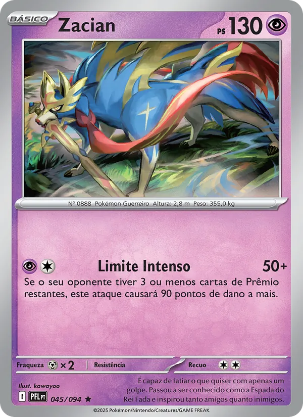 Zacian Fogo Fantasmagórico 045/94
