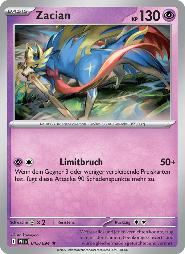 Zacian Fatale Flammen 045/94