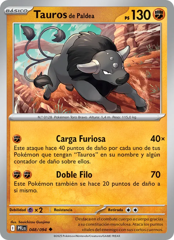 Tauros de Paldea Fuegos Fantasmales 048/94