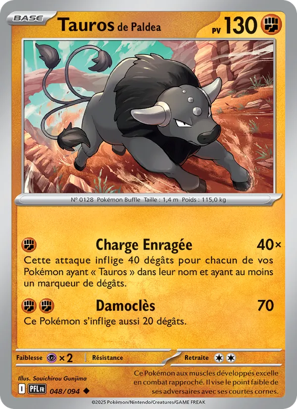 Tauros de Paldea Flammes Fantasmagoriques 048/94