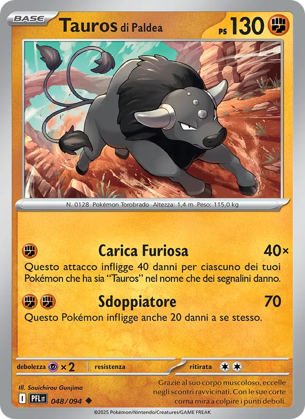 Tauros di Paldea Fiamme Spettrali 048/94