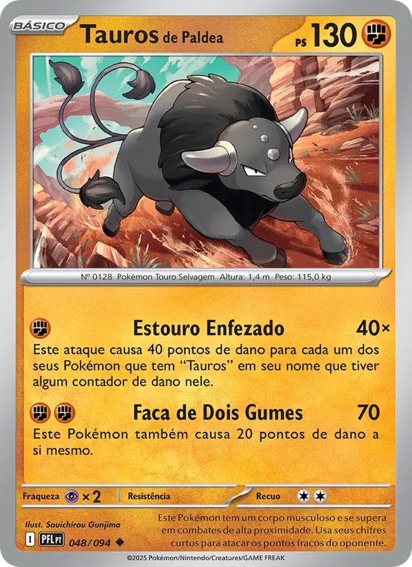 Tauros de Paldea Fogo Fantasmagórico 048/94