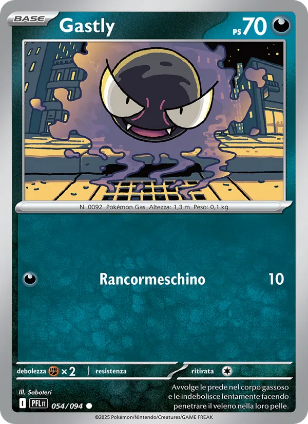Gastly Fiamme Spettrali 054/94