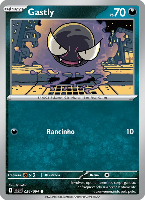 Gastly Fogo Fantasmagórico 054/94