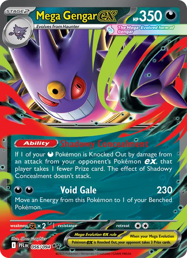 Mega Gengar ex Phantasmal Flames 056/94