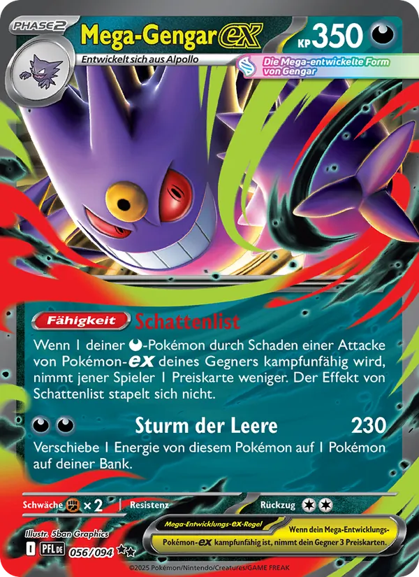 Mega-Gengar-ex Fatale Flammen 056/94