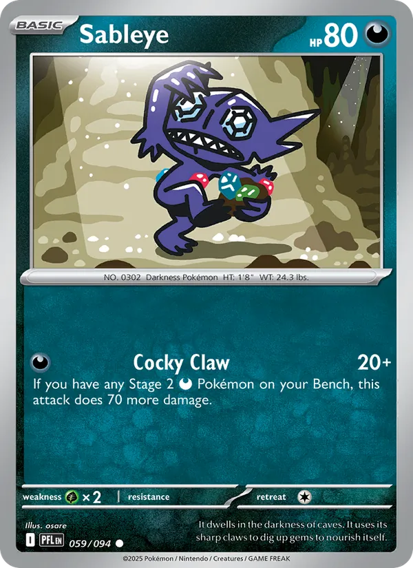 Sableye Phantasmal Flames 059/94
