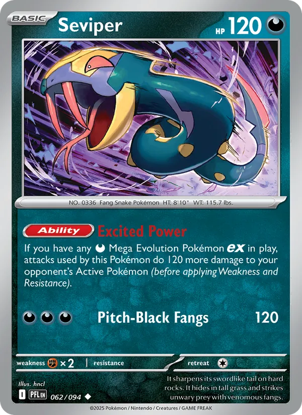 Seviper Phantasmal Flames 062/94