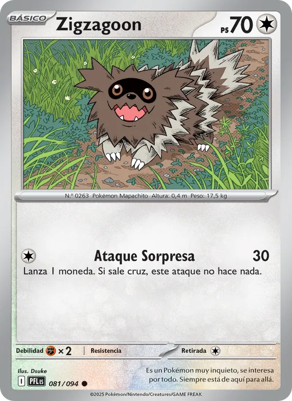 Zigzagoon Fuegos Fantasmales 081/94