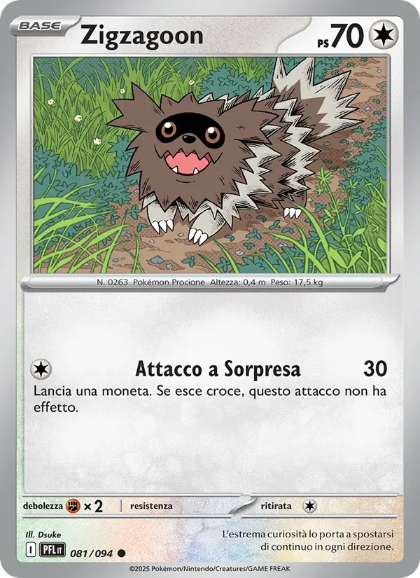Zigzagoon Fiamme Spettrali 081/94