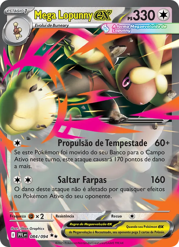 Mega Lopunny ex Fogo Fantasmagórico 084/94