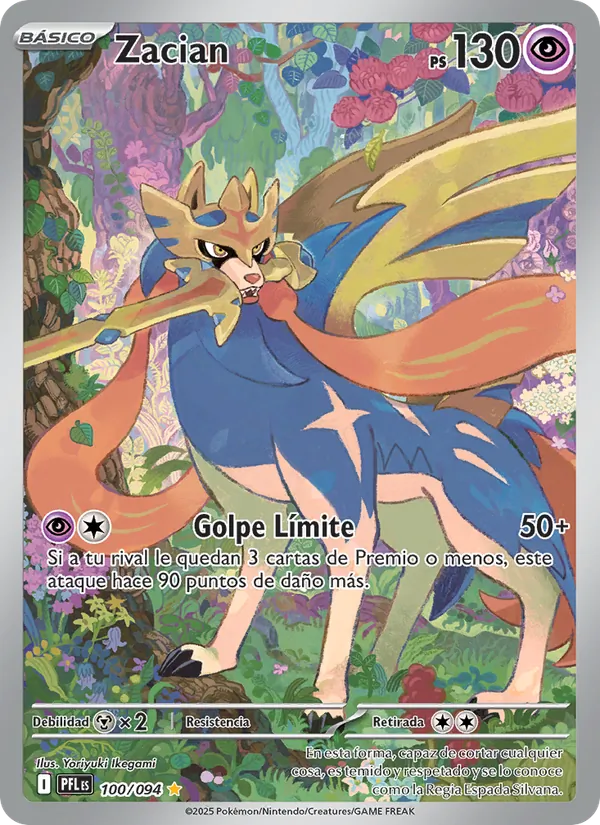 Zacian Fuegos Fantasmales 100/94