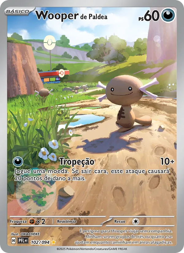Wooper de Paldea Fogo Fantasmagórico 102/94