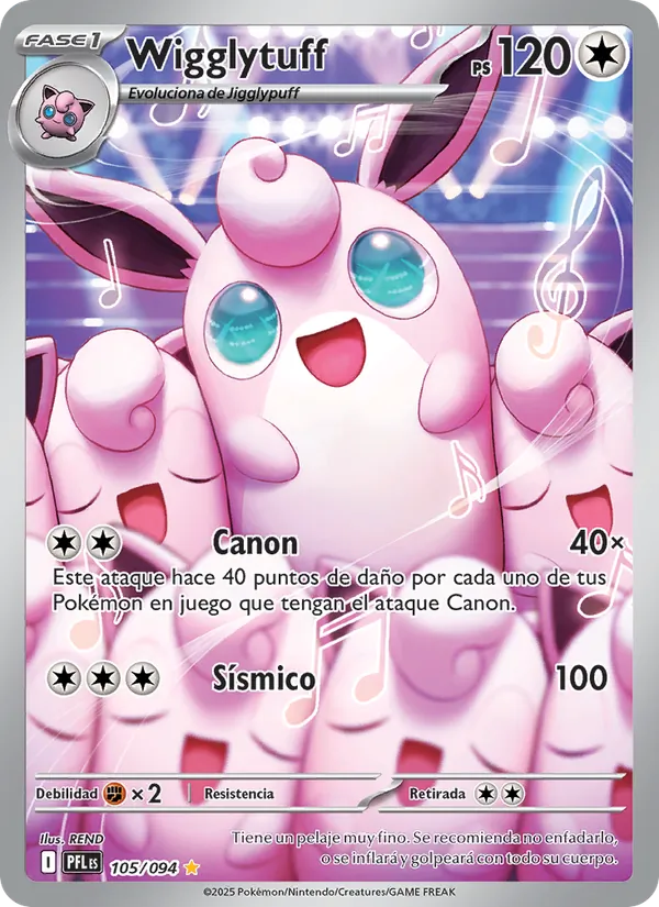 Wigglytuff Fuegos Fantasmales 105/94
