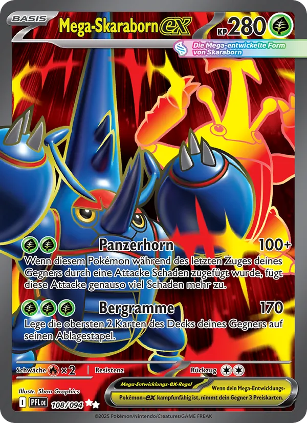 Mega-Skaraborn-ex Fatale Flammen 108/94