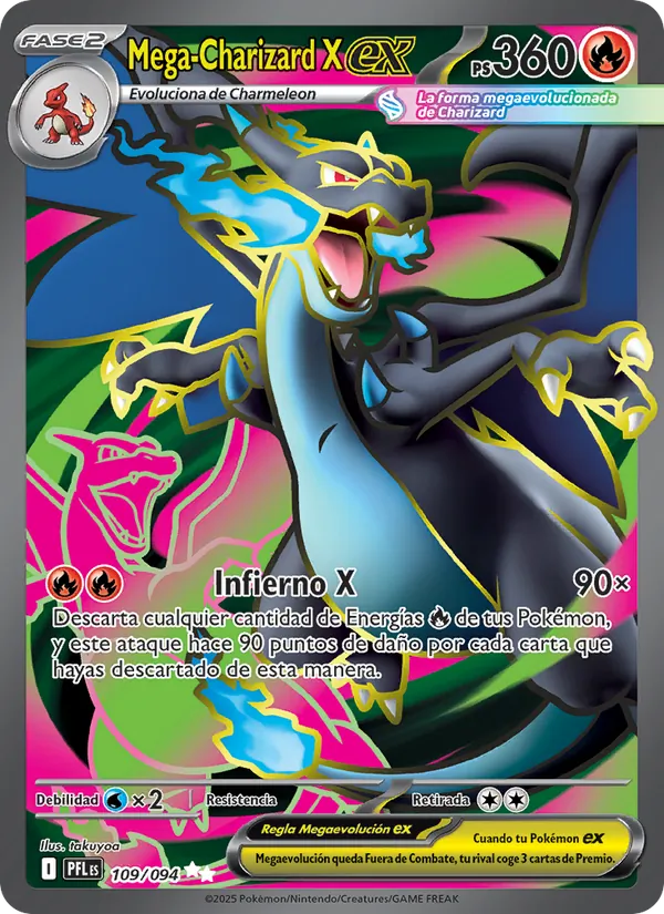 Mega-Charizard X ex Fuegos Fantasmales 109/94