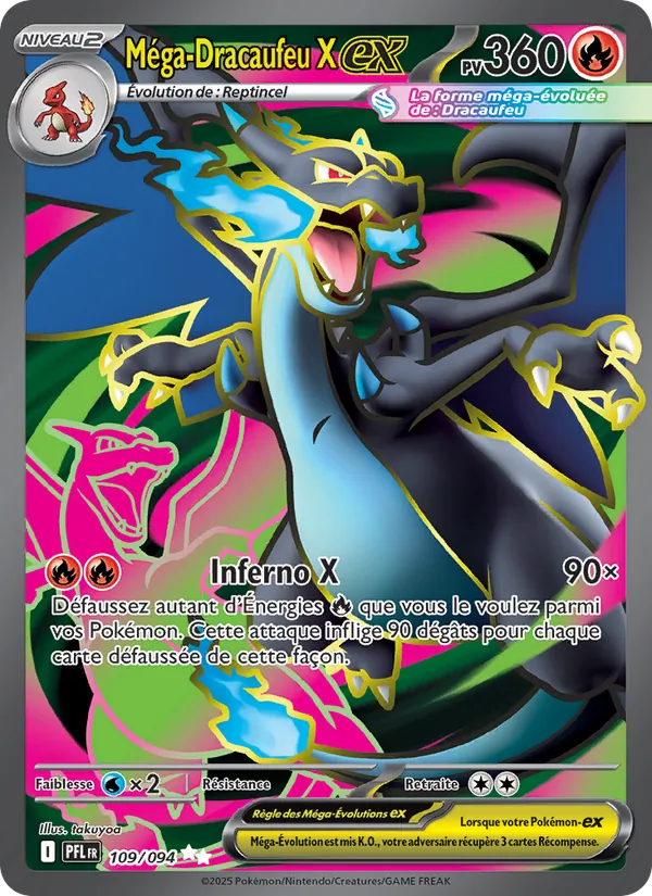 Méga-Dracaufeu X-ex Flammes Fantasmagoriques 109/94