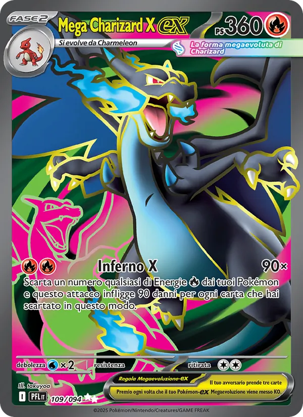 Mega Charizard X-ex Fiamme Spettrali 109/94