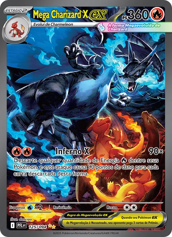 Mega Charizard X ex Fogo Fantasmagórico 125/94