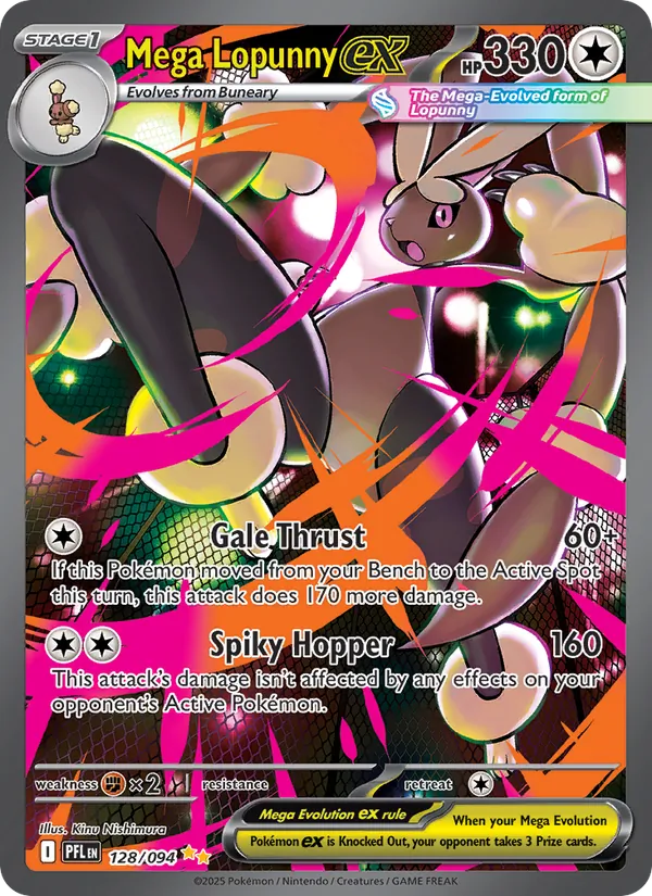 Mega Lopunny ex Phantasmal Flames 128/94