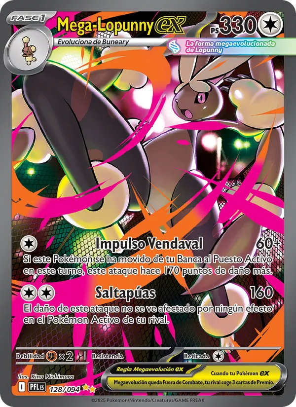 Mega-Lopunny ex Fuegos Fantasmales 128/94
