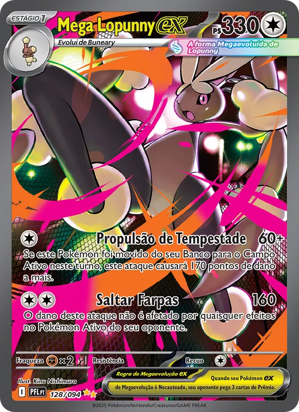Mega Lopunny ex Fogo Fantasmagórico 128/94