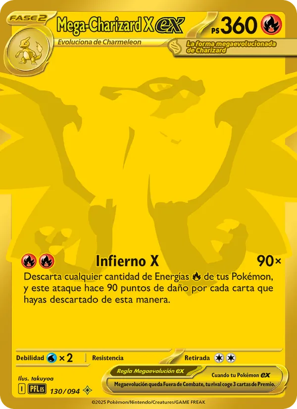 Mega-Charizard X ex Fuegos Fantasmales 130/94