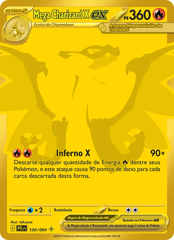 Mega Charizard X ex Fogo Fantasmagórico 130/94