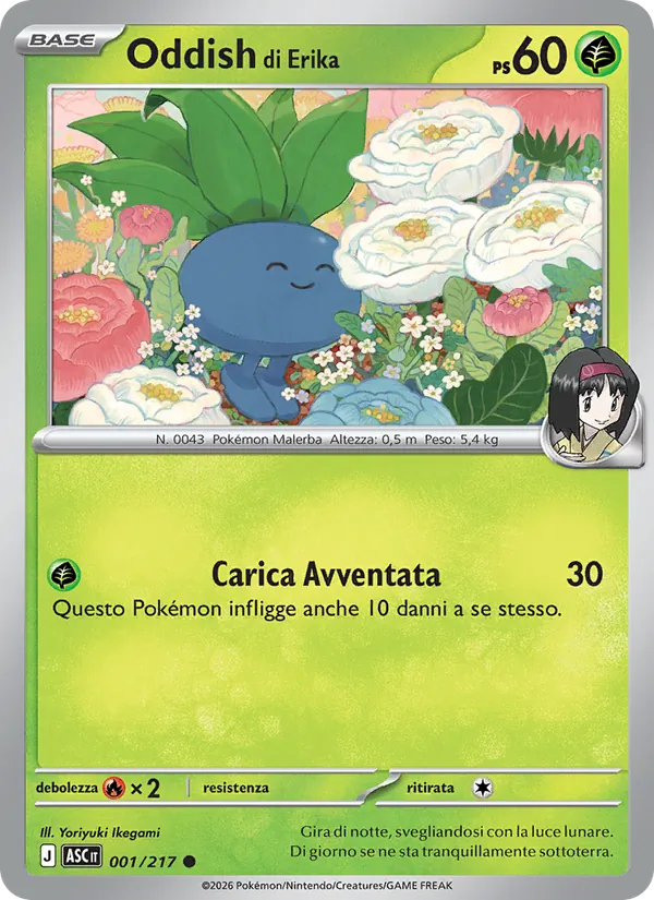 Oddish di Erika Ascesa Eroica 001/217