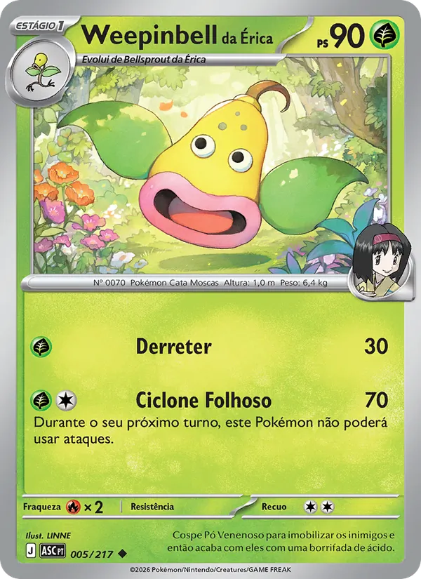 Weepinbell da Érica Heróis Excelsos 005/217