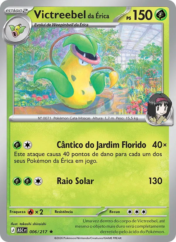Victreebel da Érica Heróis Excelsos 006/217