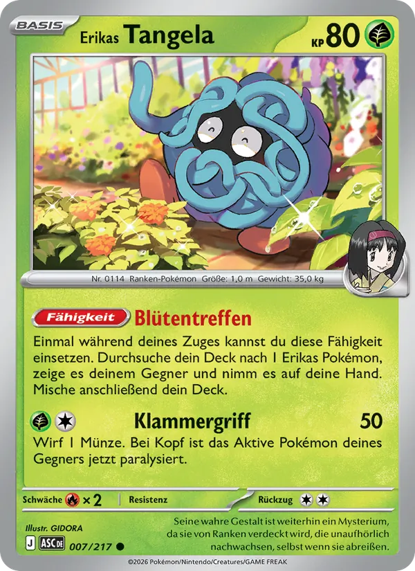 Erikas Tangela Erhabene Helden 007/217