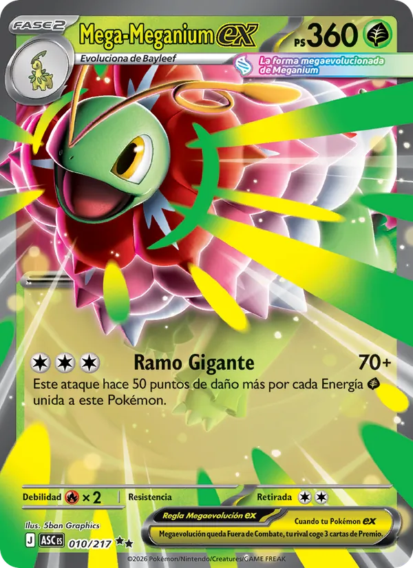 Mega-Meganium ex Héroes Ascendentes 010/217
