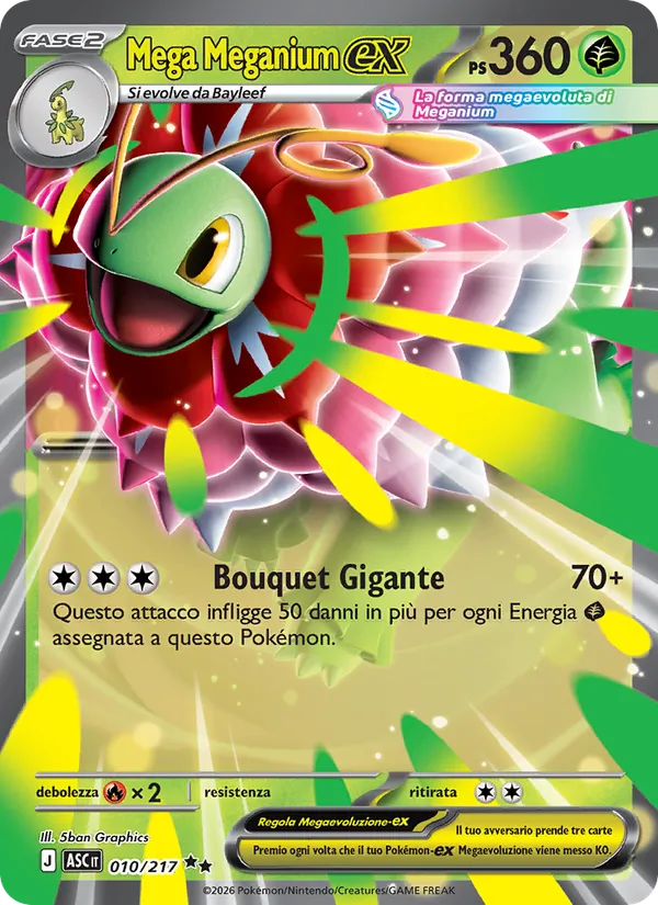 Mega Meganium-ex Ascesa Eroica 010/217