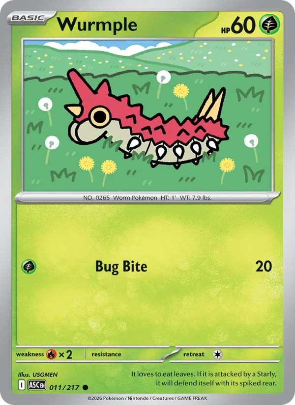 Wurmple Ascended Heroes 011/217